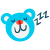 sleepy bear icon