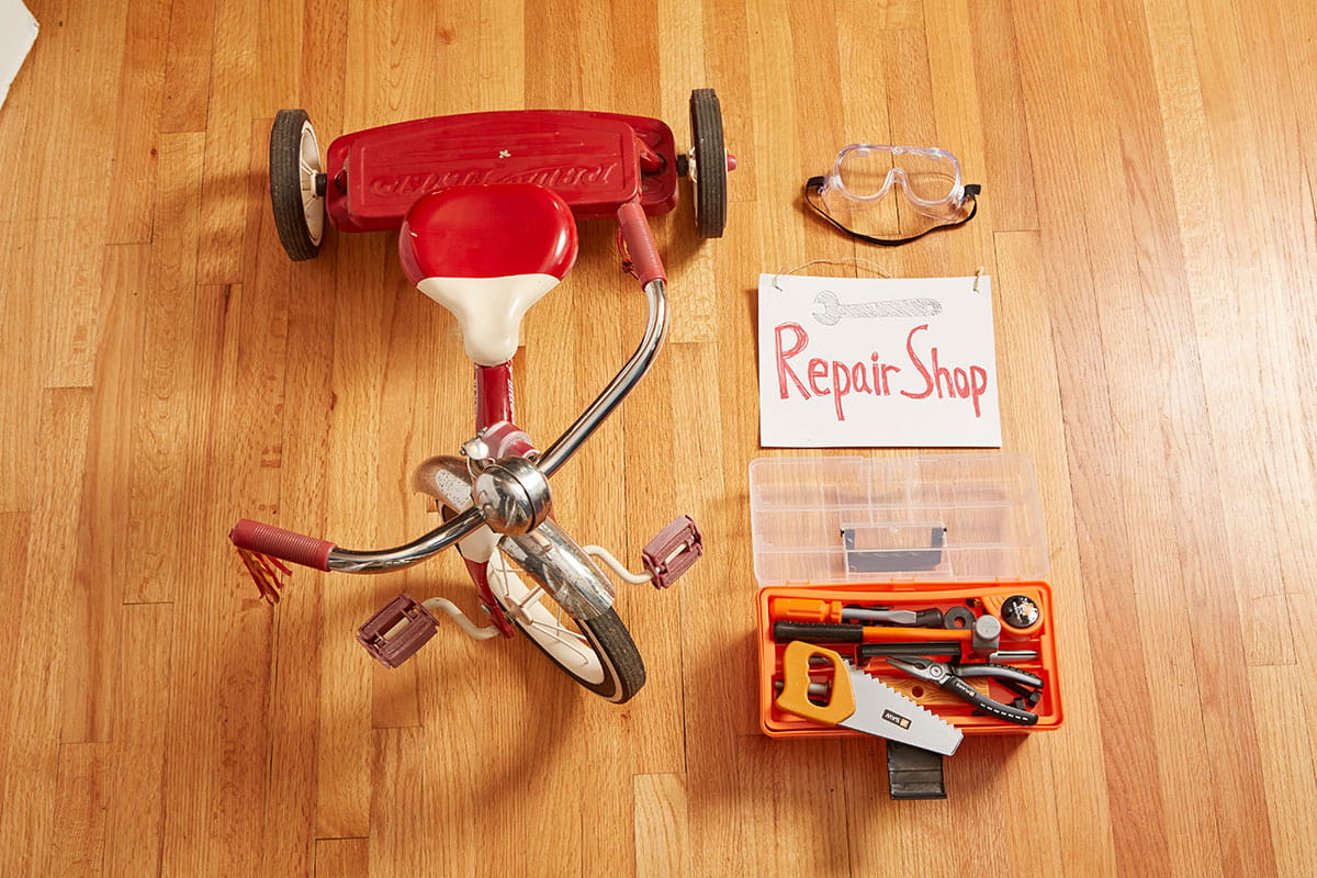 Roadside Assistants Give Your Trikes a TuneUp at This Playful Repair Shop