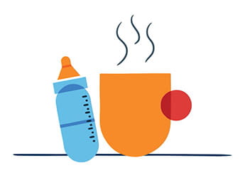 bottle and cup icon