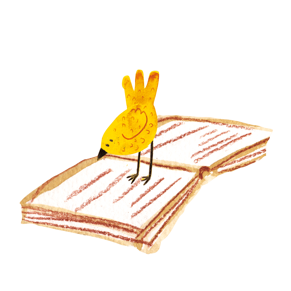 bird on a book