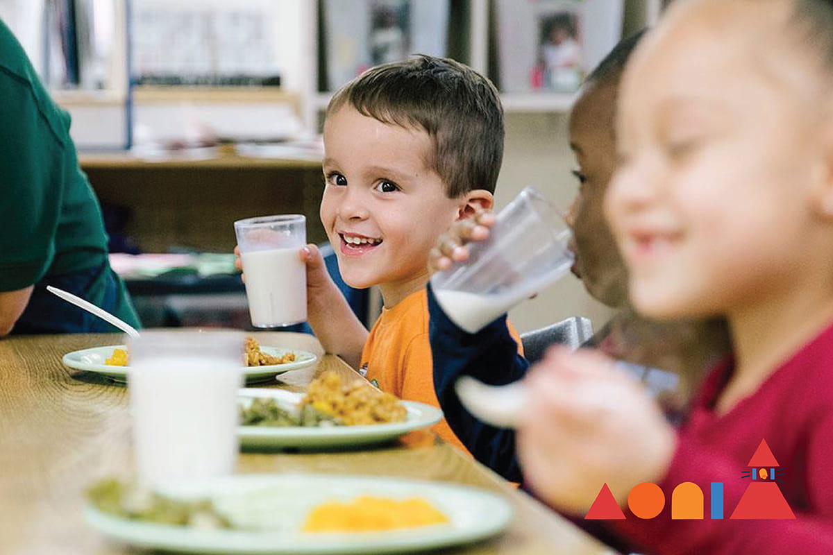 Children at mealtime