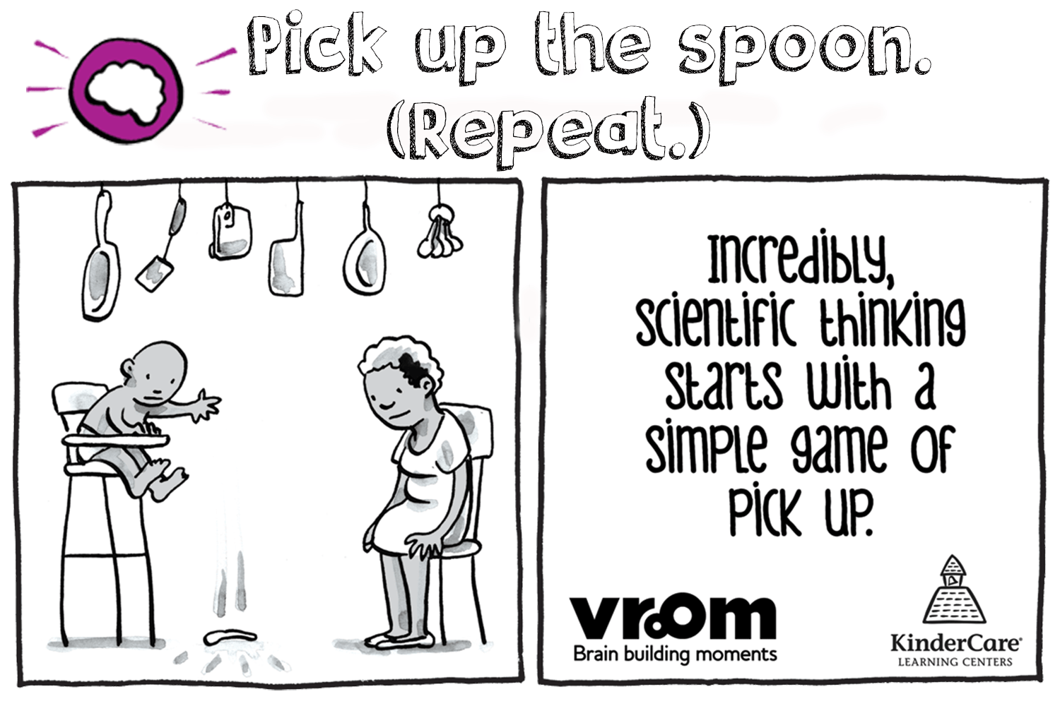 Brainy Baby Activity #1: Pick Up the Spoon... Again?! | KinderCare