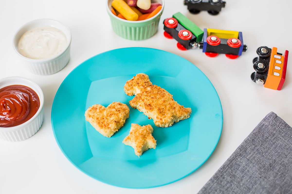 dino nuggets on a plate hero