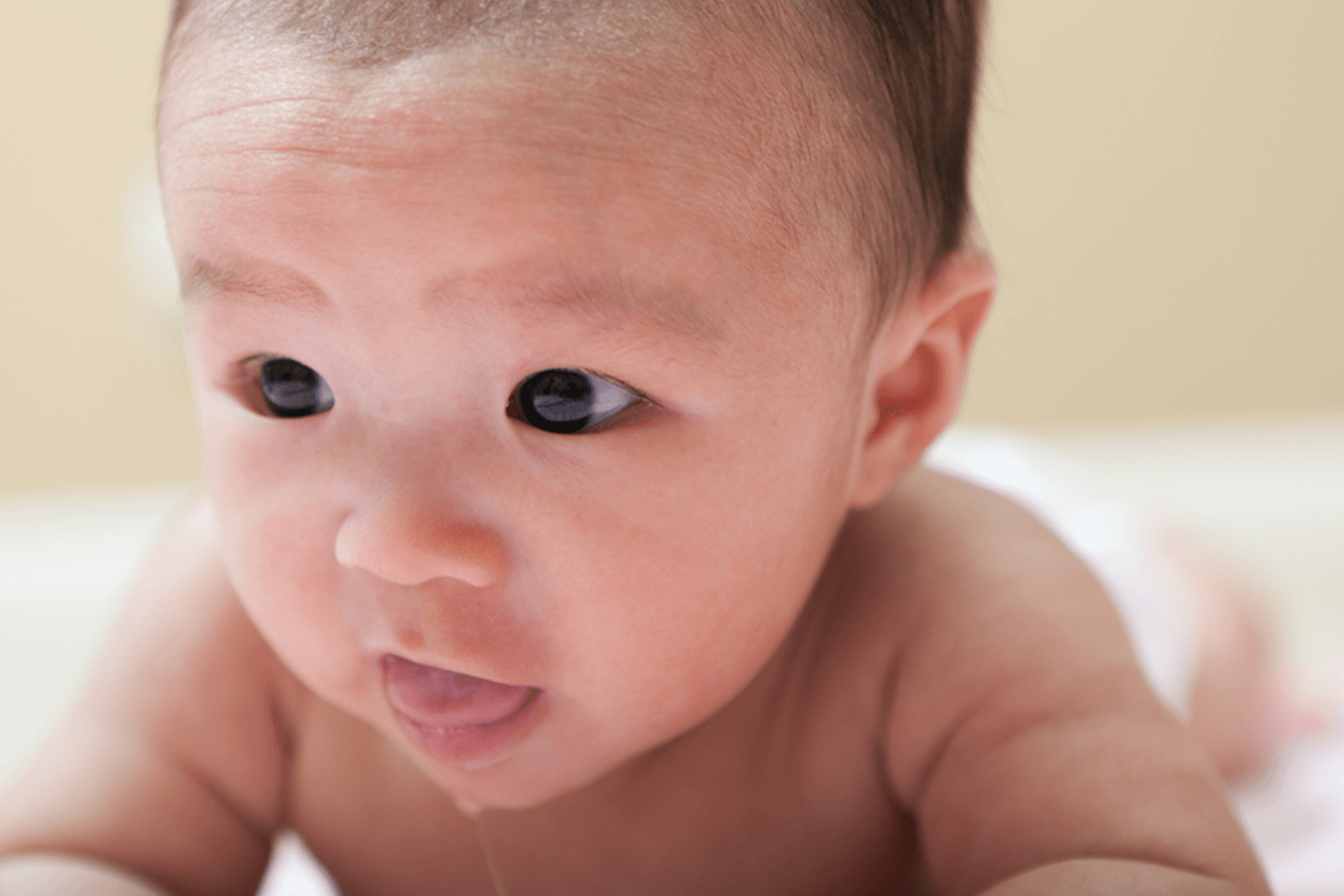 3 month old fussy and drooling