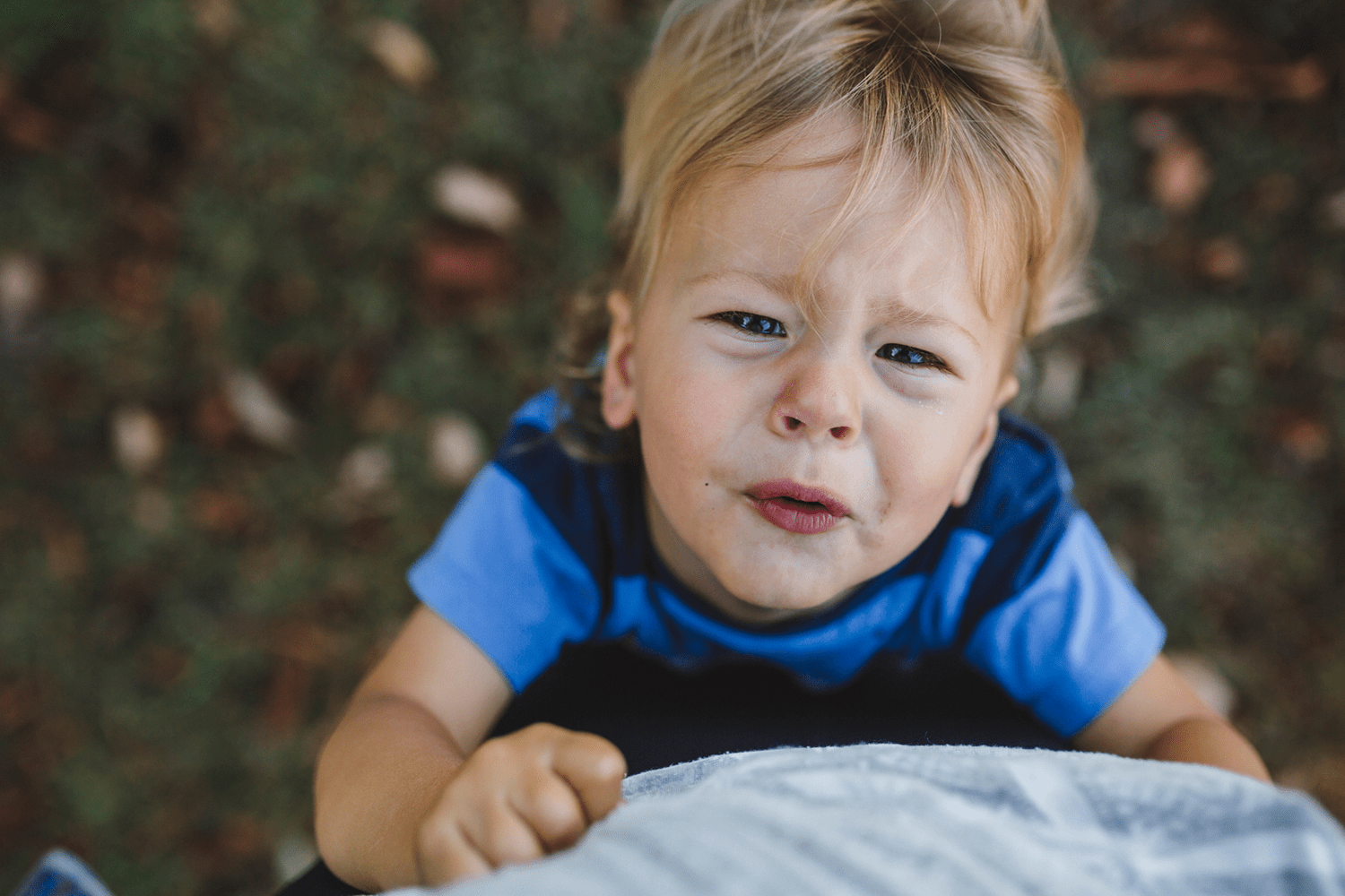 Overhead of child hugging parent