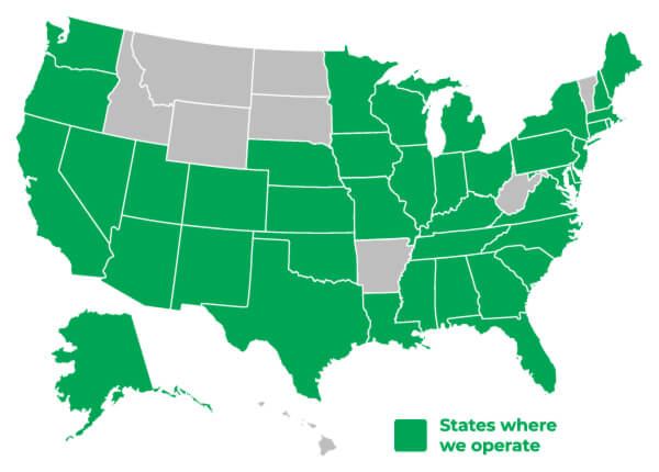 map of employee sponsored child care