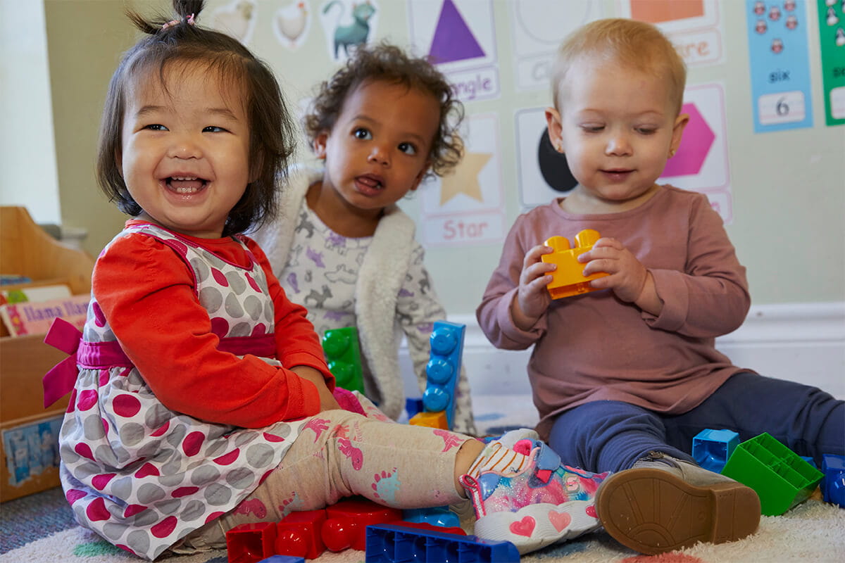 toddlers in classroom