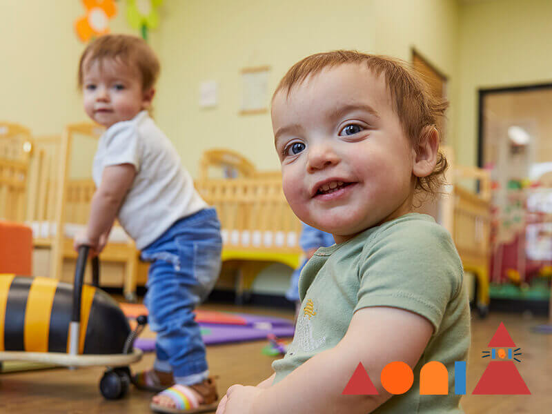 toddlers in classroom