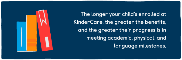 The longer your child's enrolled at KinderCare, the greater the benefits.