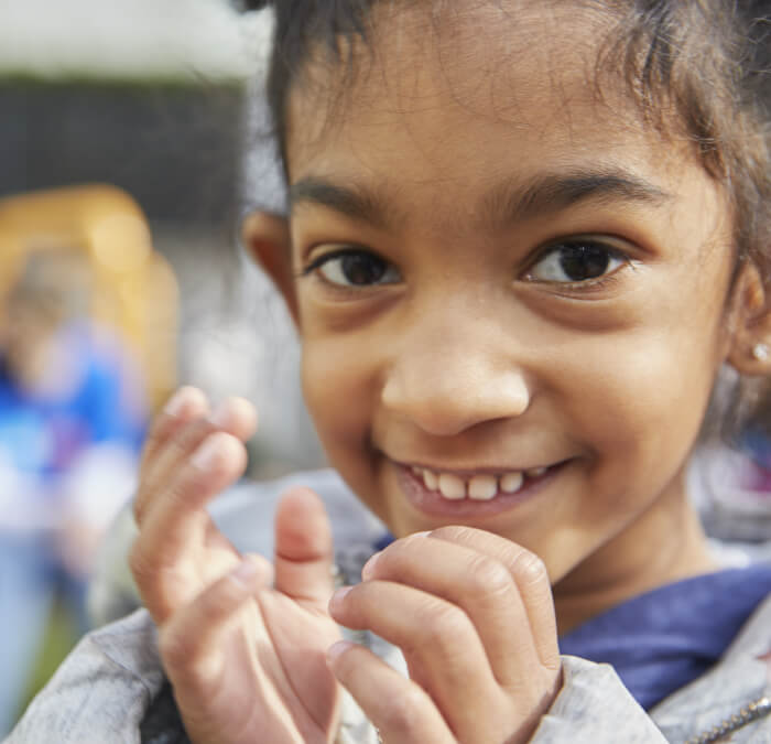 girl smiling