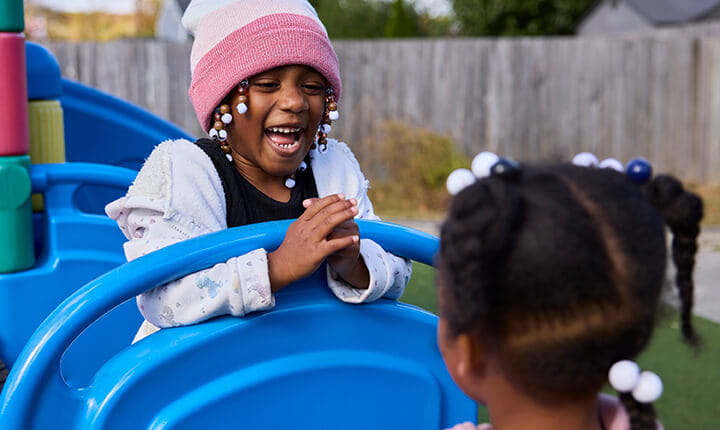 Kids playing outside